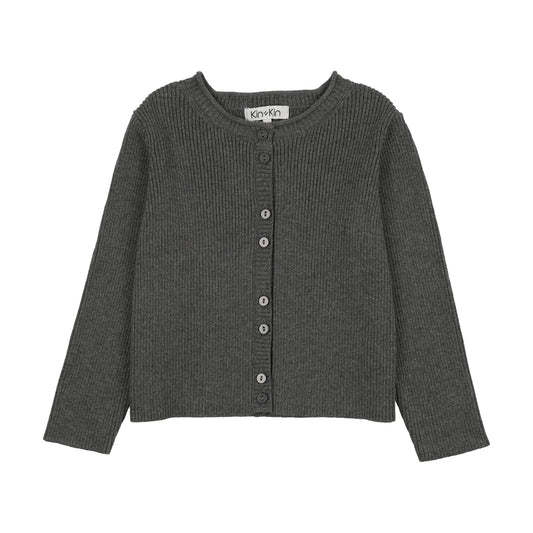 KIN & KIN GREY KNIT CARDIGAN