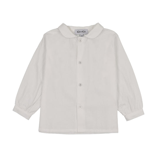 KIN & KIN WHITE BUTTON DOWN COLLAR SHIRT
