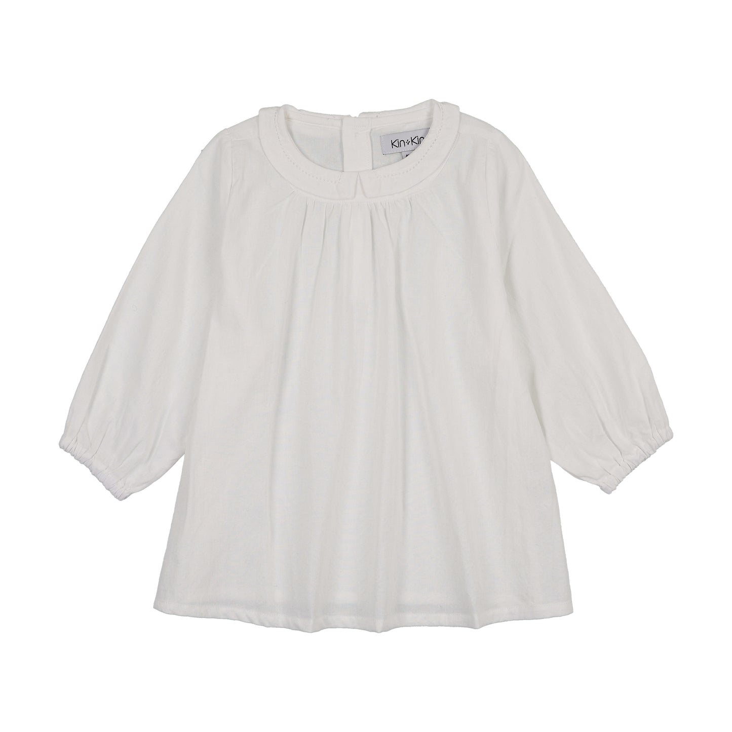 KIN & KIN WHITE RUFFLE COLLAR BLOUSE