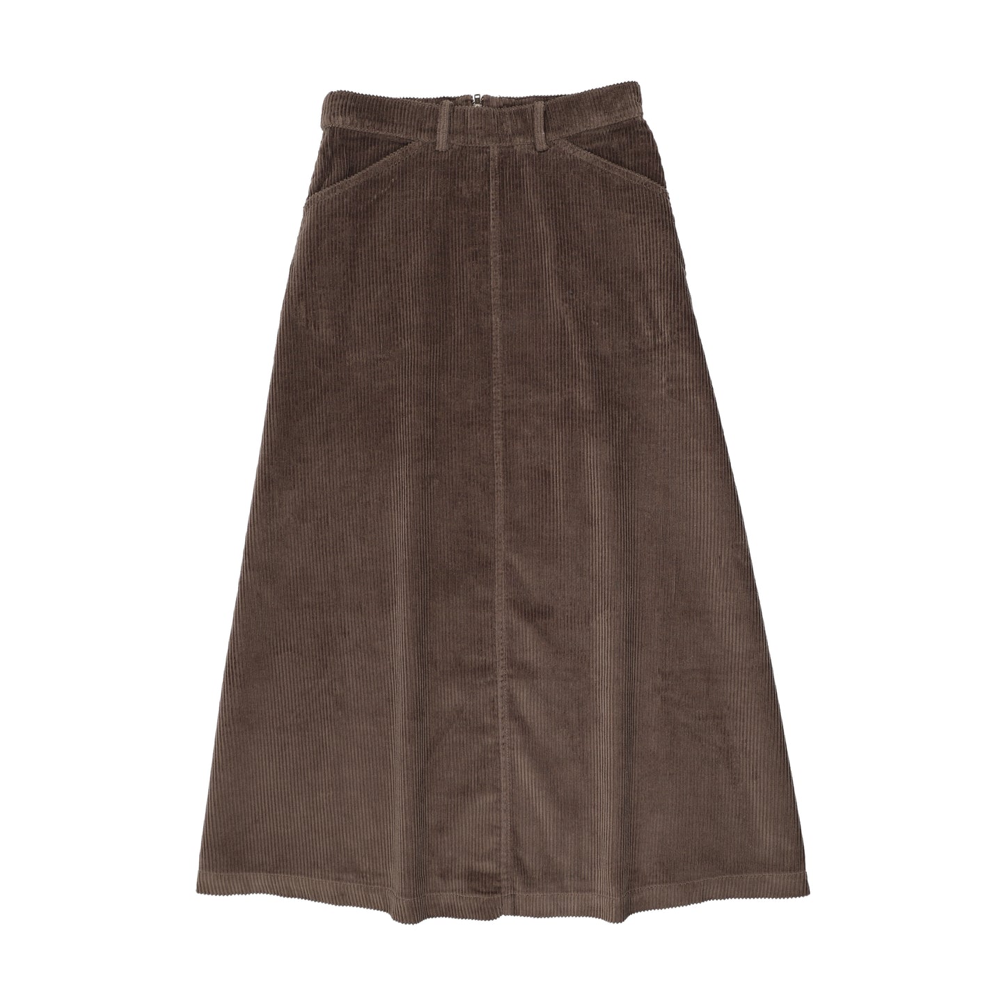 KIN & KIN CHESTNUT CORDUROY MAXI SKIRT