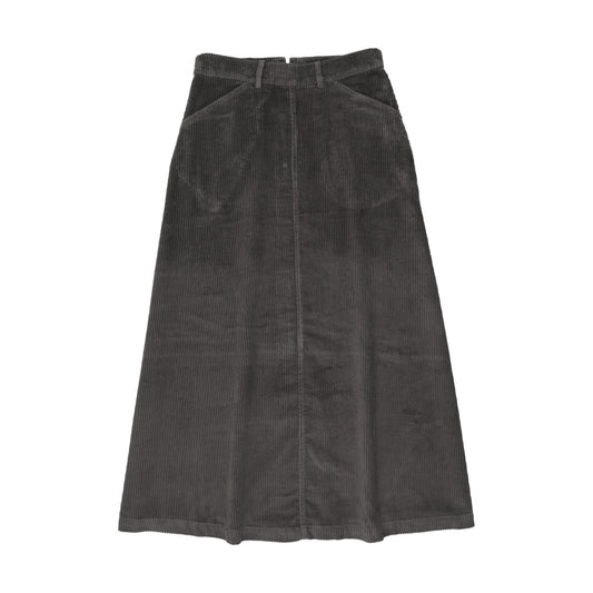 KIN & KIN NAVY CORDUROY MAXI SKIRT