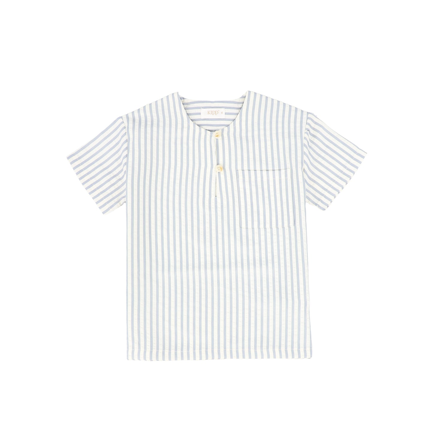 KIPP BLUE STRIPED BUTTON SHIRT