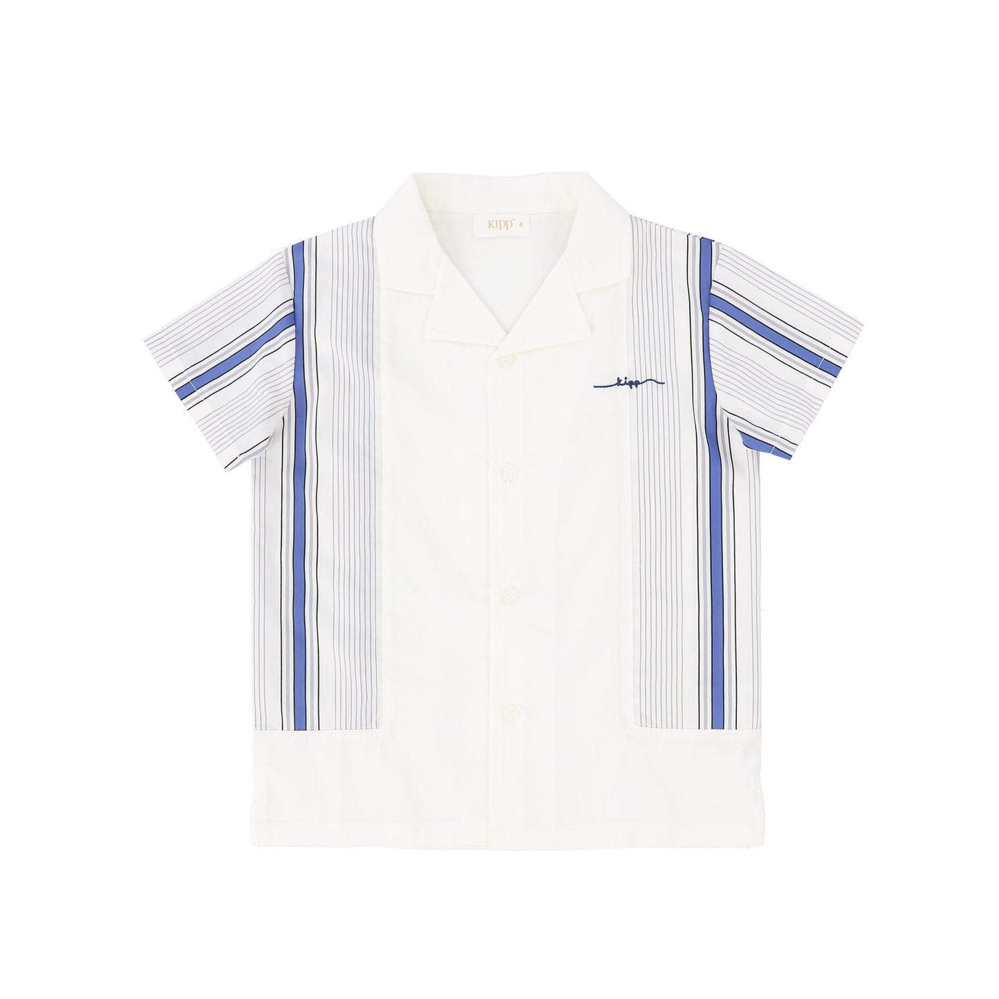 KIPP BLUE/WHITE SIDE STRIPE COLLAR SHIRT