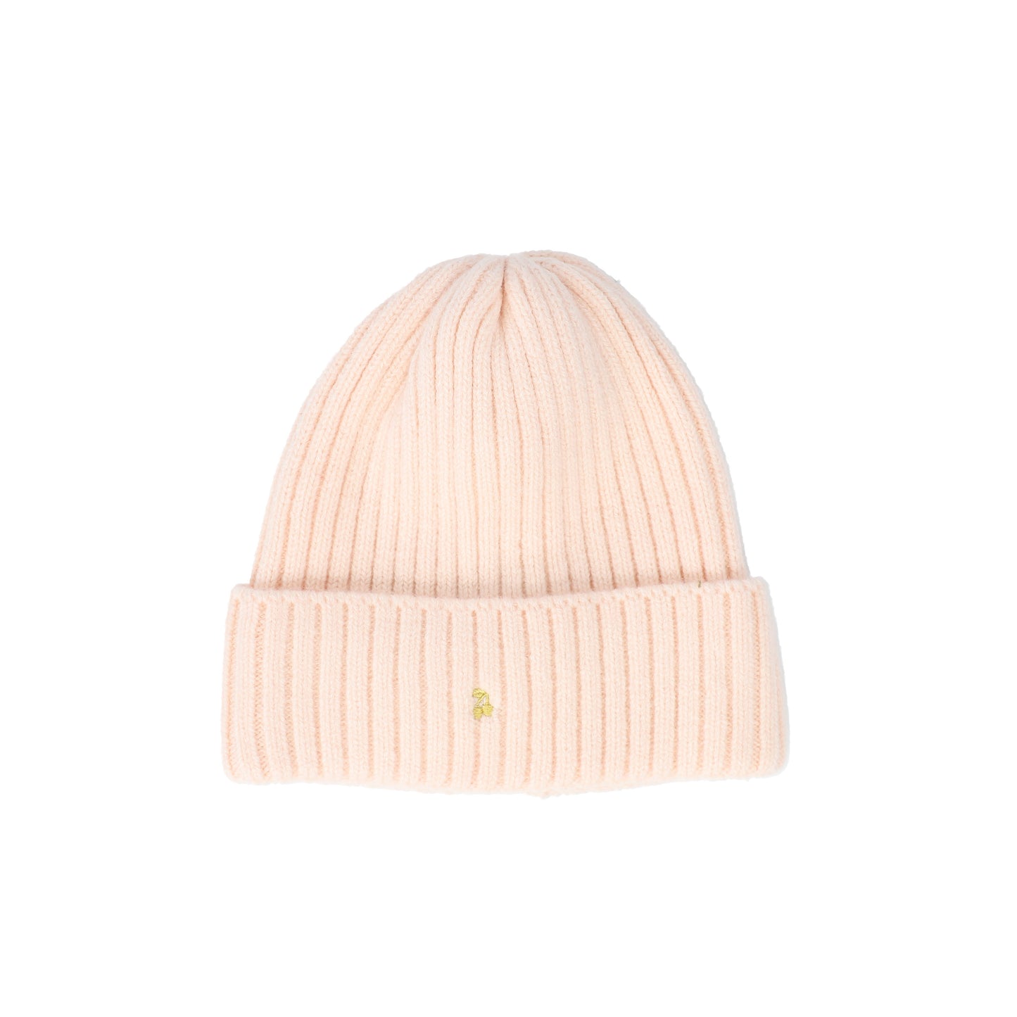 LE ENFANT PINK RIBBED KNIT BEANIE