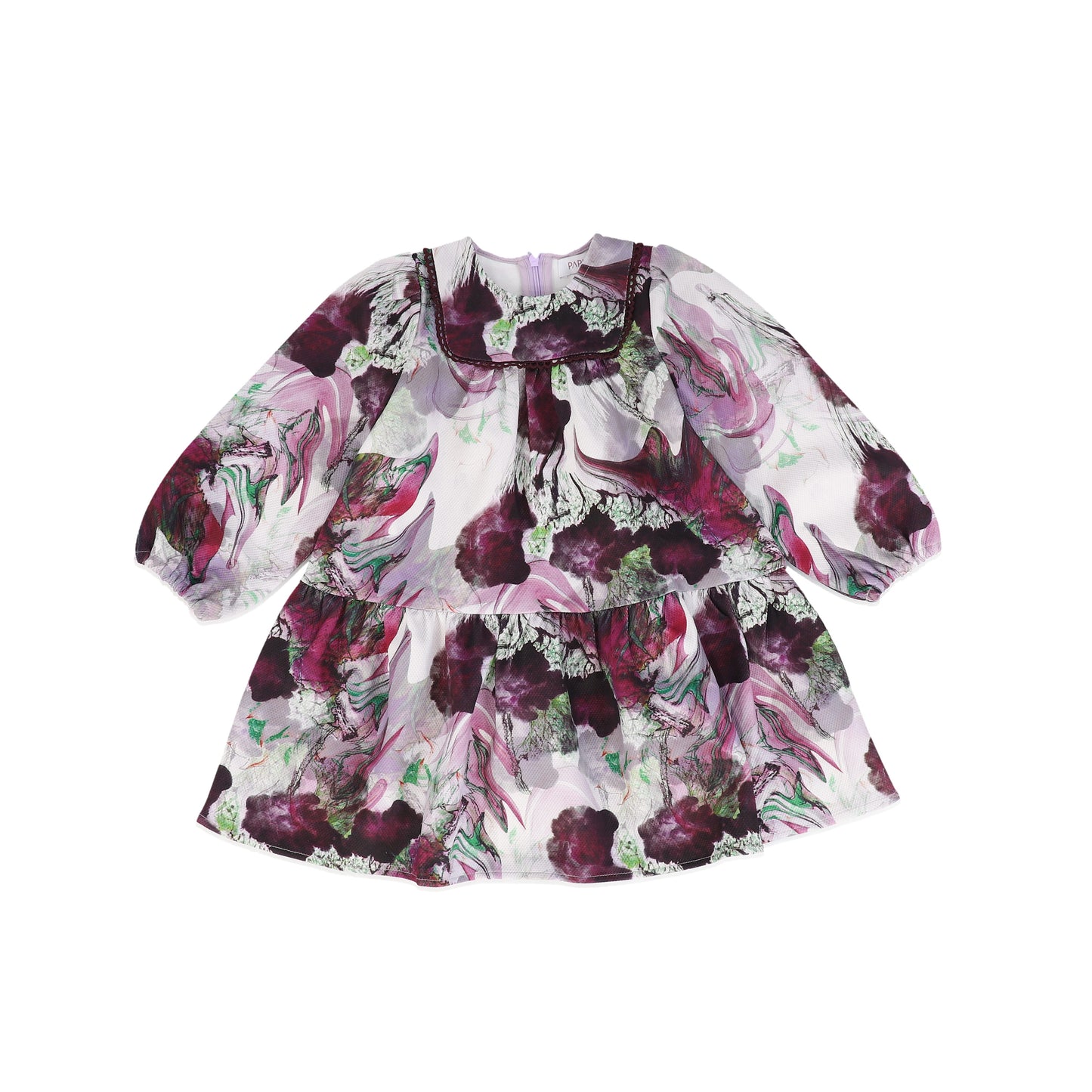 PAPILLON PURPLE FLORAL SCUBA STRETCH DRESS