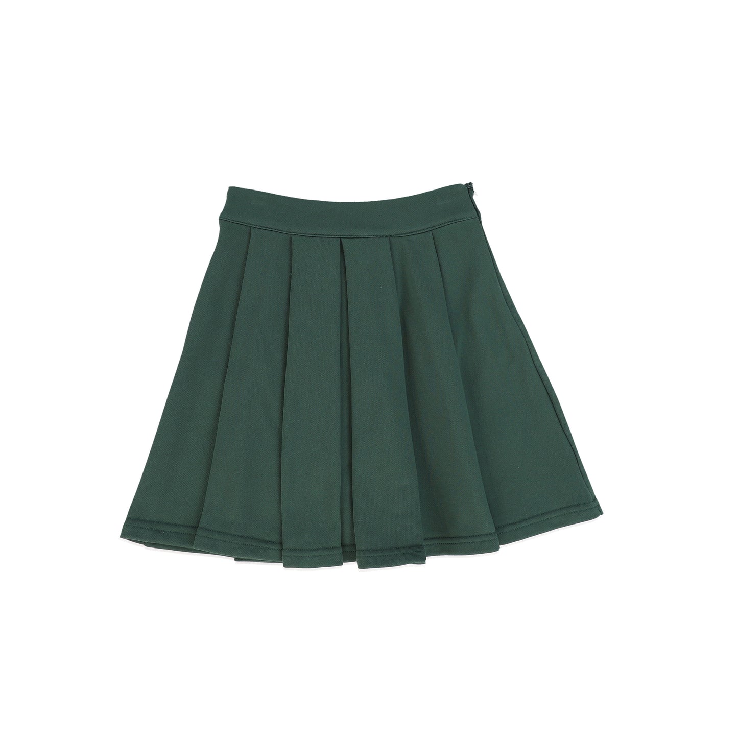 PHIL AND PHOEBE GREEN PLEATED SWEATSHIRT SKIRT [FINAL SALE]