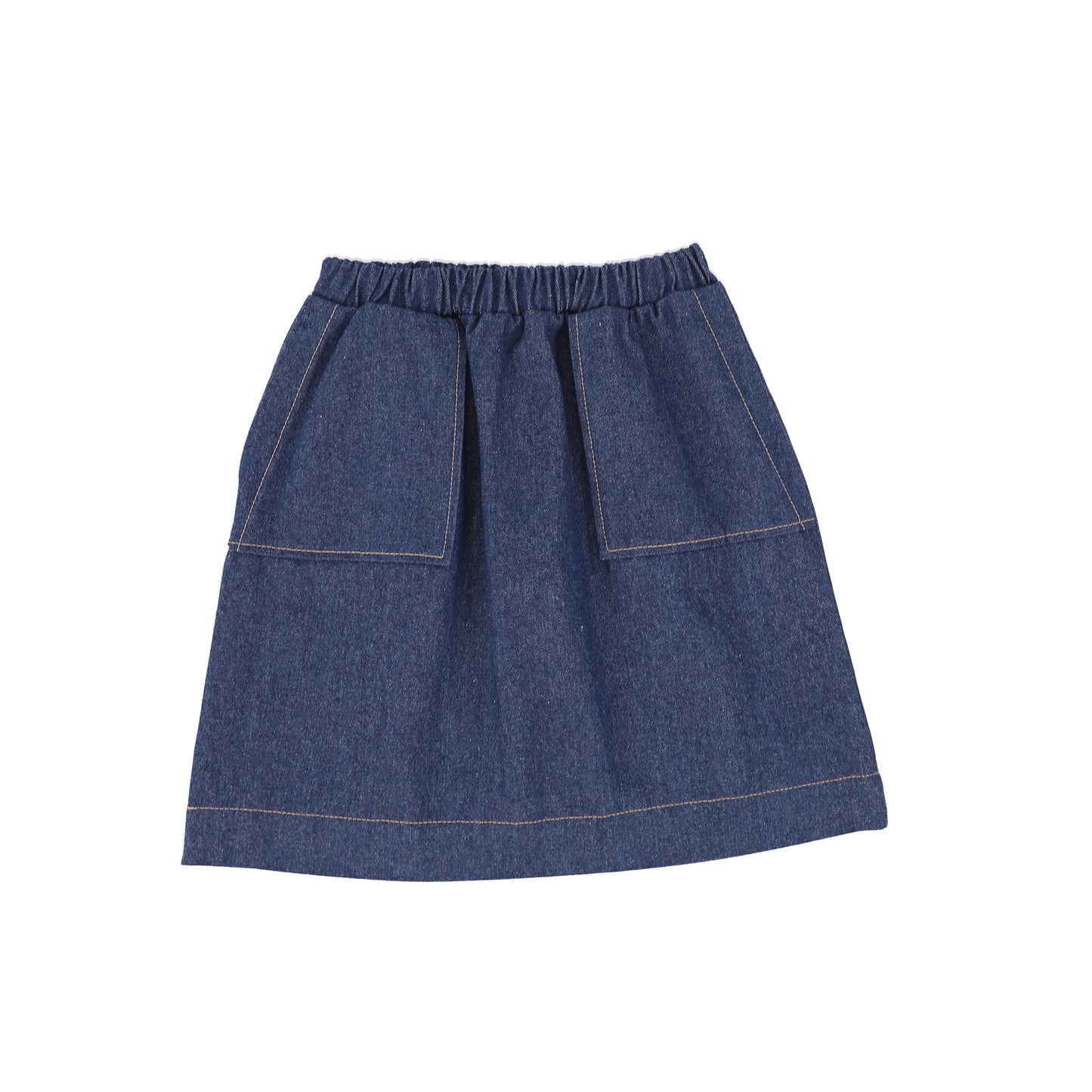 BE FOR ALL BLUE DENIM POCKET SKIRT