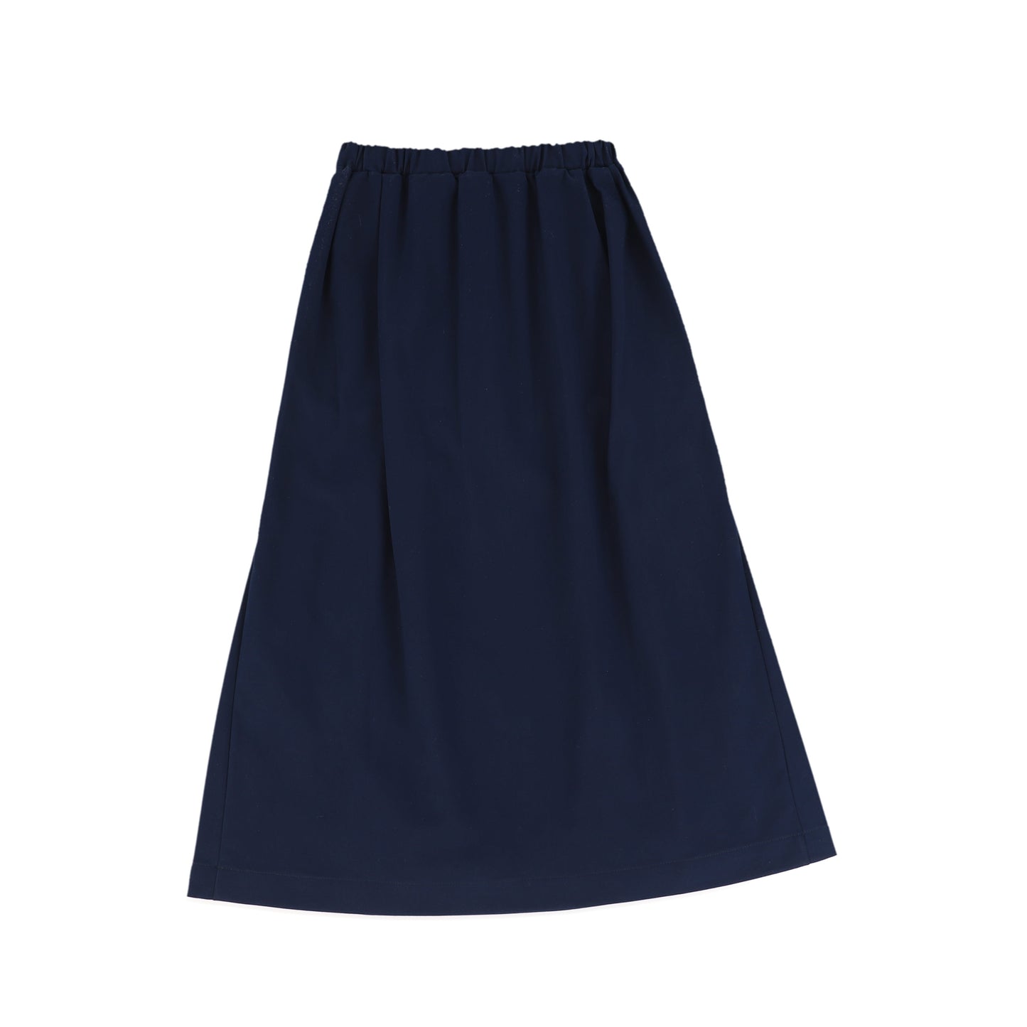 BE FOR ALL NAVY LOGO MIDI SKIRT