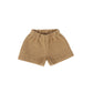 BE FOR ALL BROWN TEXTURED WOOL SHORTS