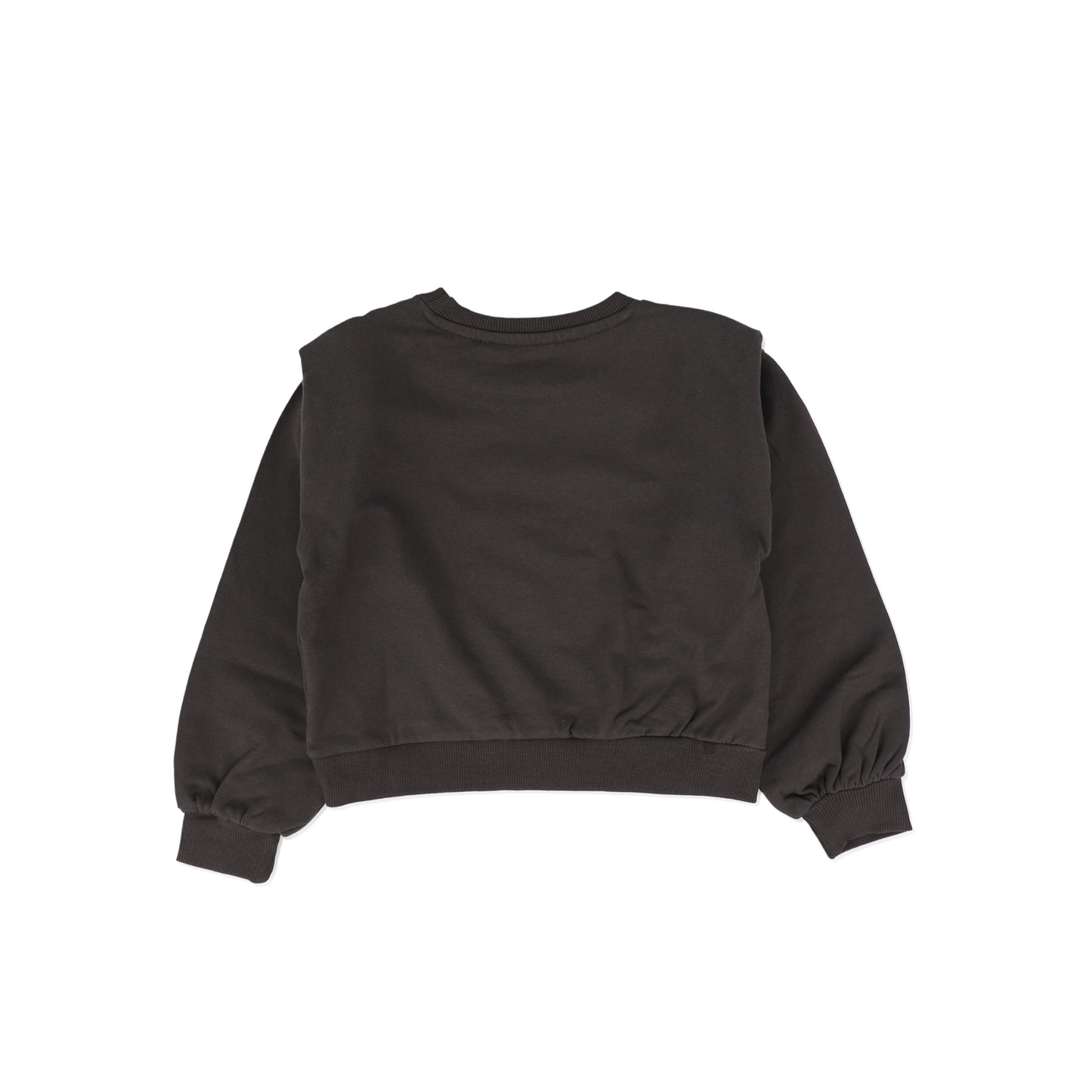 STYLE LABELS DARK GREY CROPPED SWEATSHIRT [FINAL SALE]