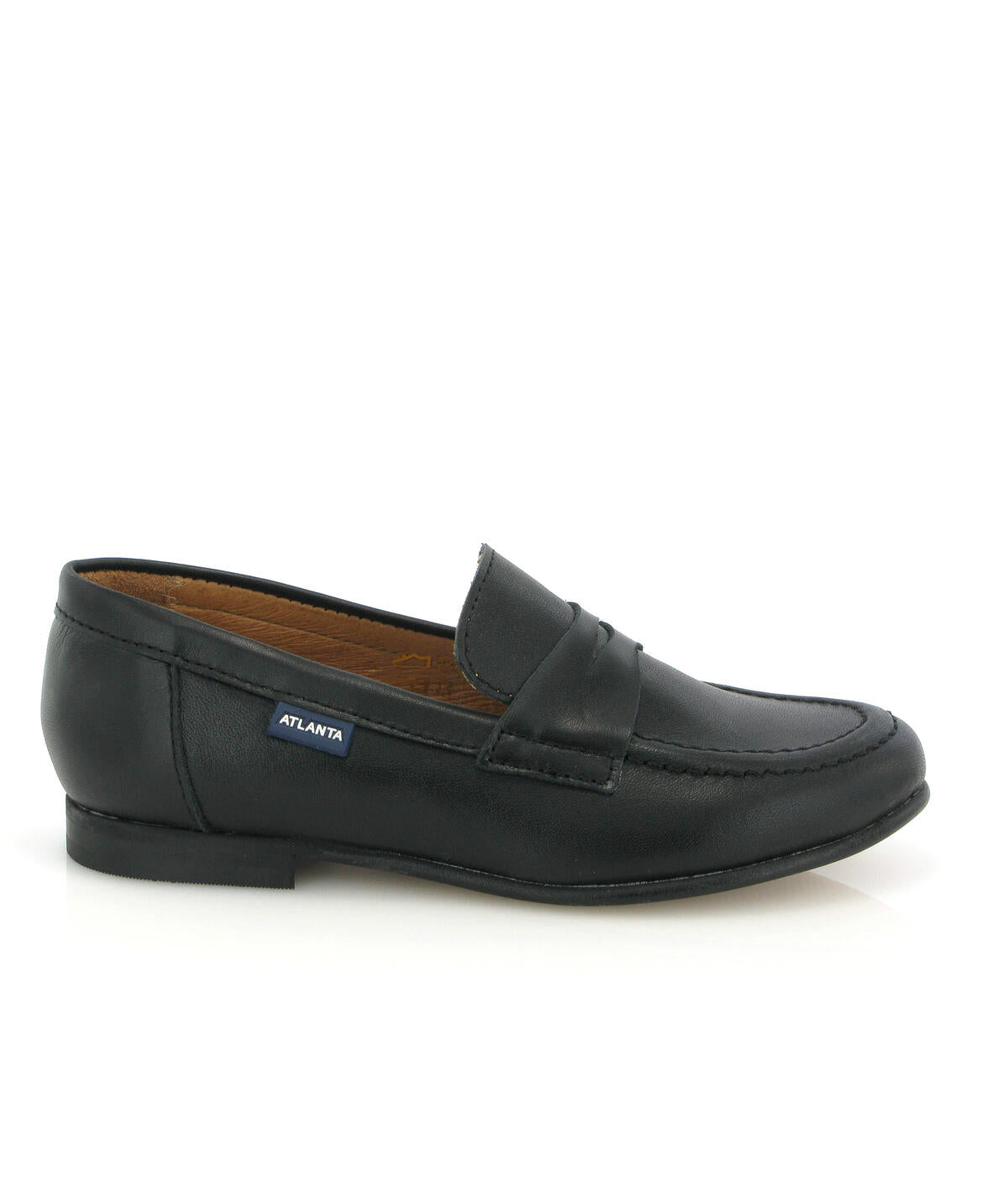 ATLANTA MOCASSIN BLACK CHUNKY LOAFER