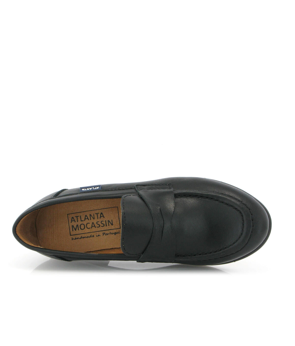 ATLANTA MOCASSIN BLACK CHUNKY LOAFER