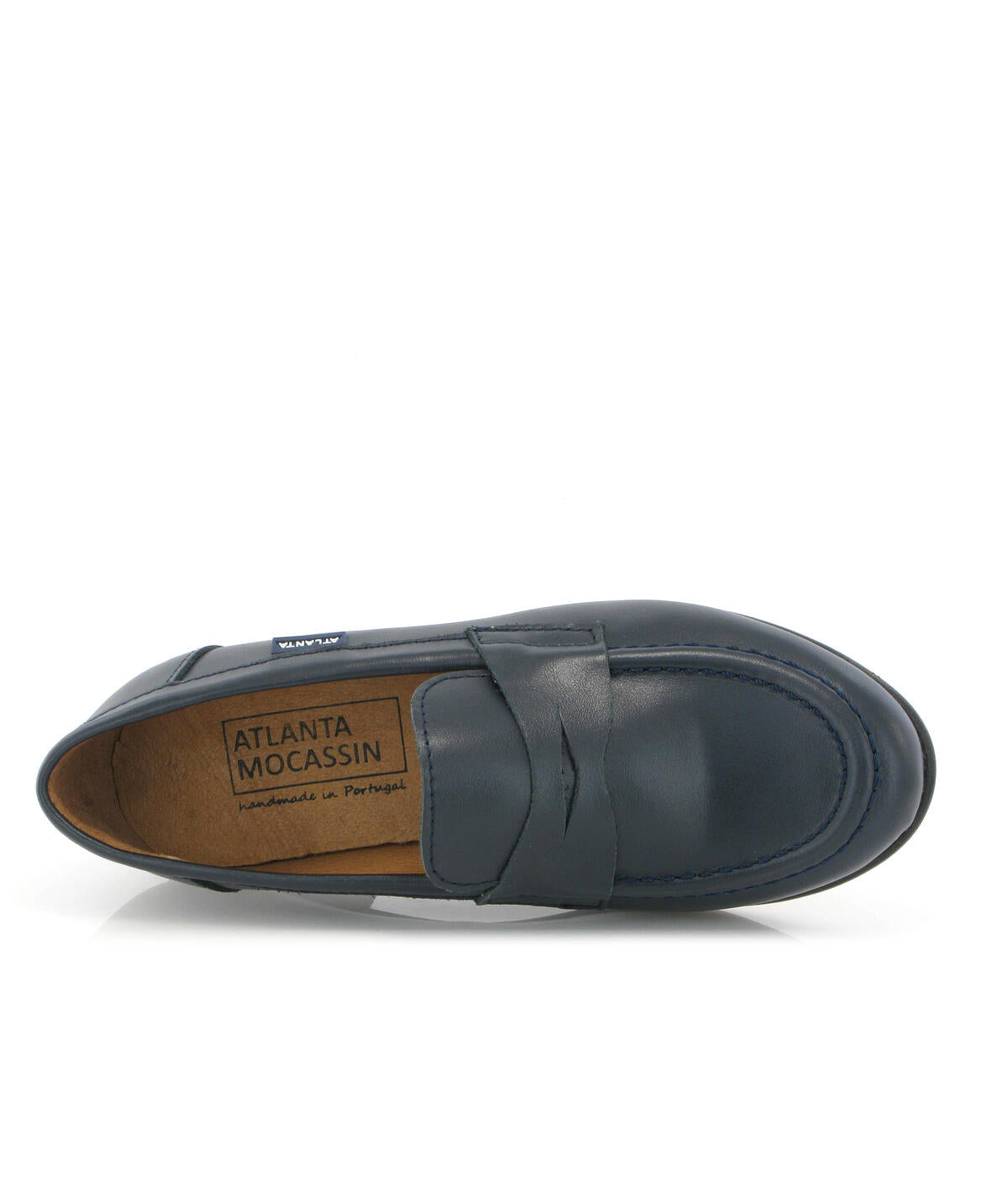 ATLANTA MOCASSIN NAVY CHUNKY LOAFER