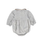 BAMBOO LIGHT GREY WOOL PIPED ROMPER