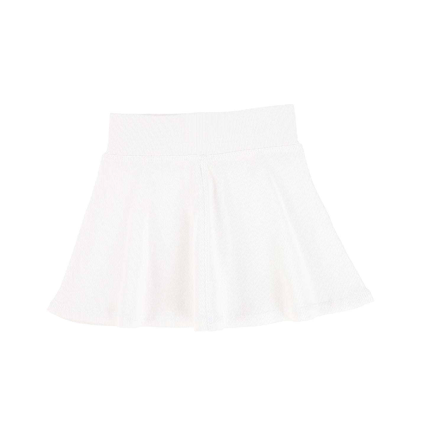 LIL LEGS WHITE RIBBED SKIRT