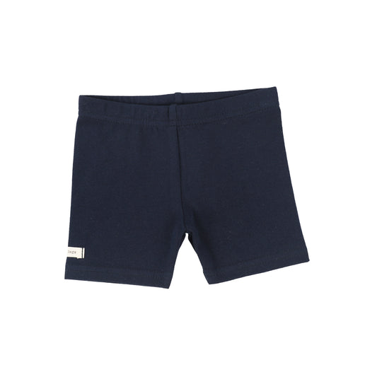 LIL LEGS NAVY BIKER SHORTS