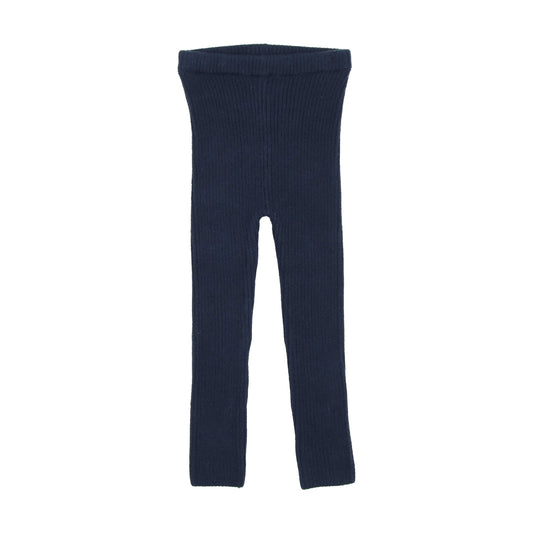 LIL LEGS NAVY KNIT LEGGING