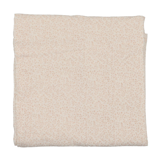 LILETTE CREAM/PINK LEAF TRAIL MUSLIN SWADDLE