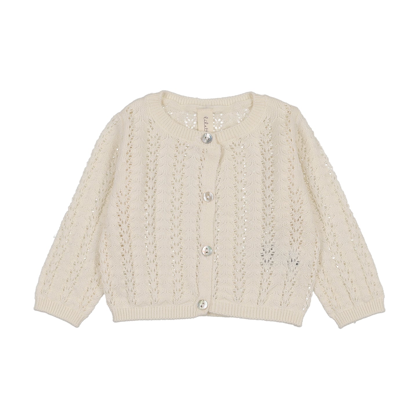 LILETTE CREAM CROCHET KNIT SHRUG