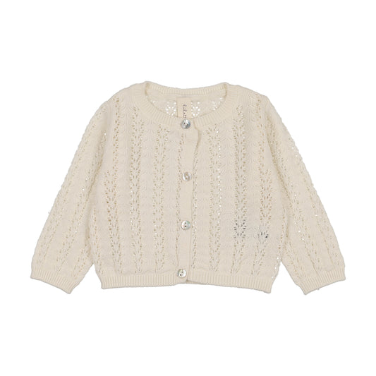 LILETTE CREAM CROCHET KNIT SHRUG