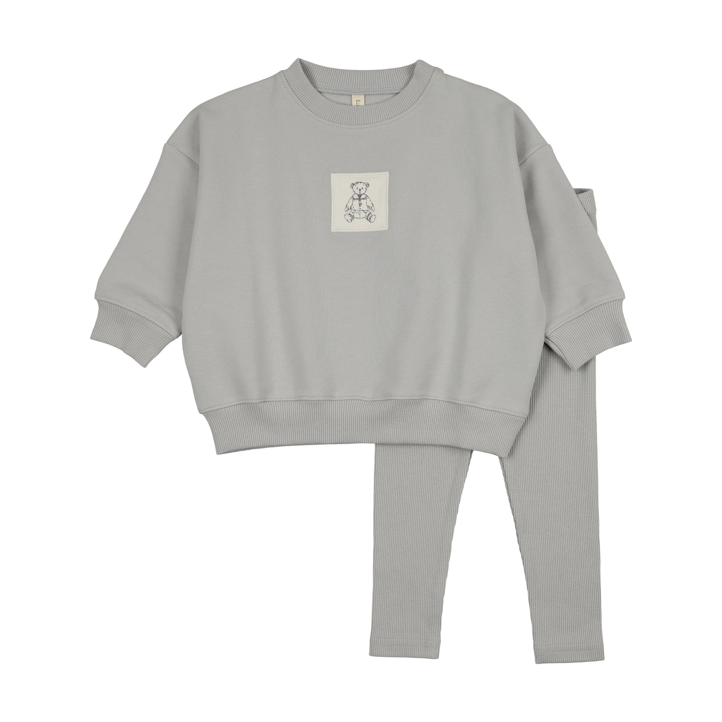 LILETTE PALE BLUE GRAPHIC TAG SWEATSHIRT SET