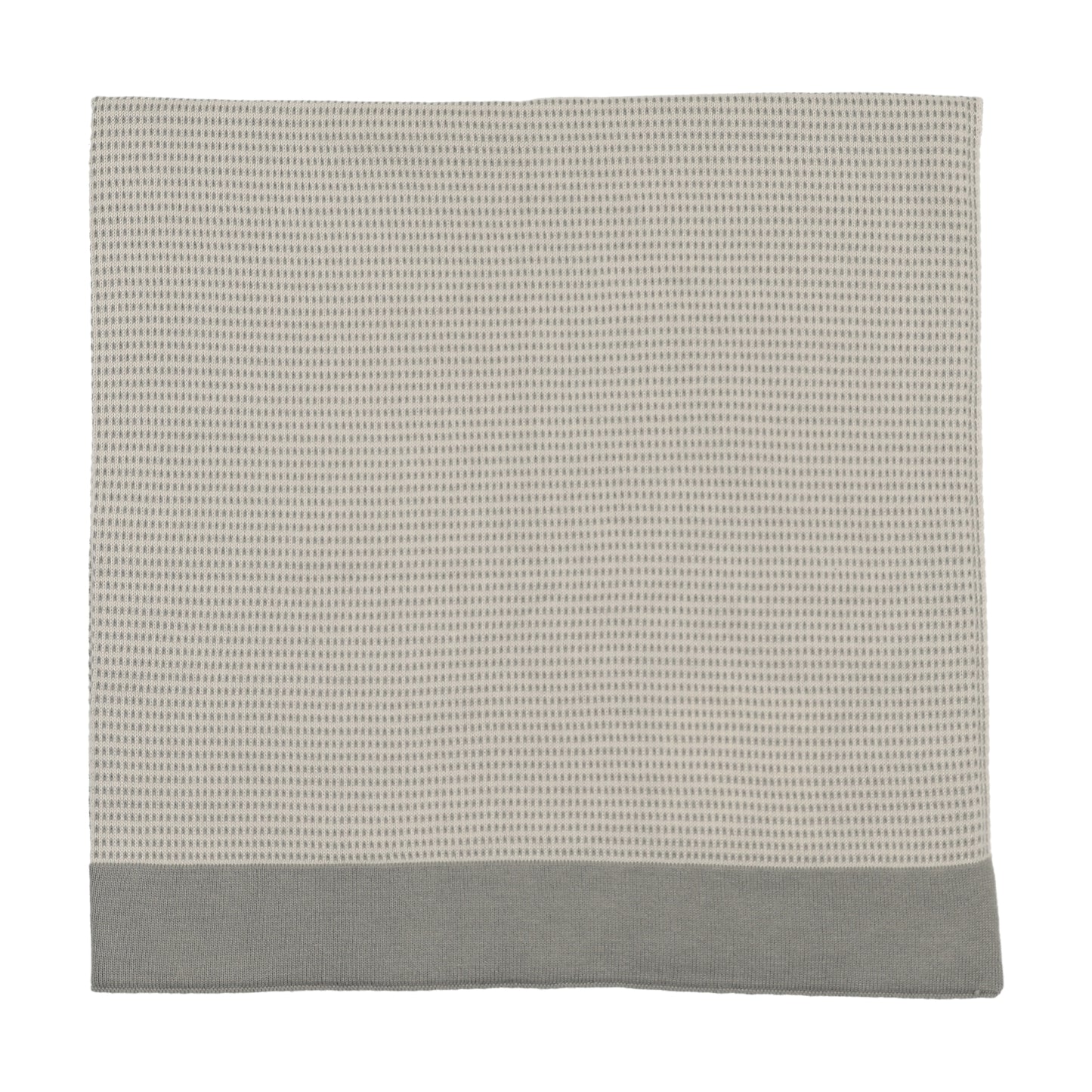 LILETTE LIGHT BLUE TWO TONE KNIT BLANKET