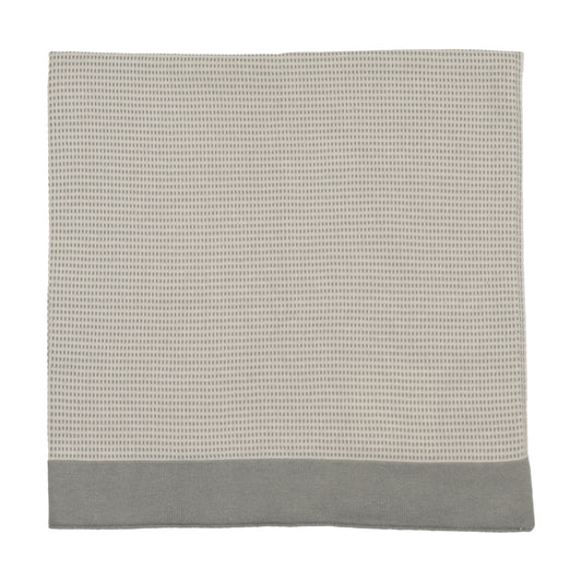 LILETTE LIGHT BLUE TWO TONE KNIT BLANKET