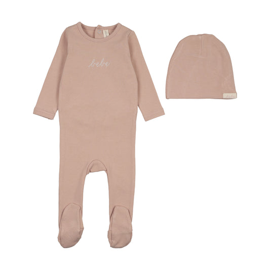 LILETTE DUSTY PINK TAKE ME HOME BEBE FOOTIE SET