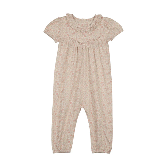 ANALOGIE BUD PINK SUNNY BLOSSOMS LONG ROMPER