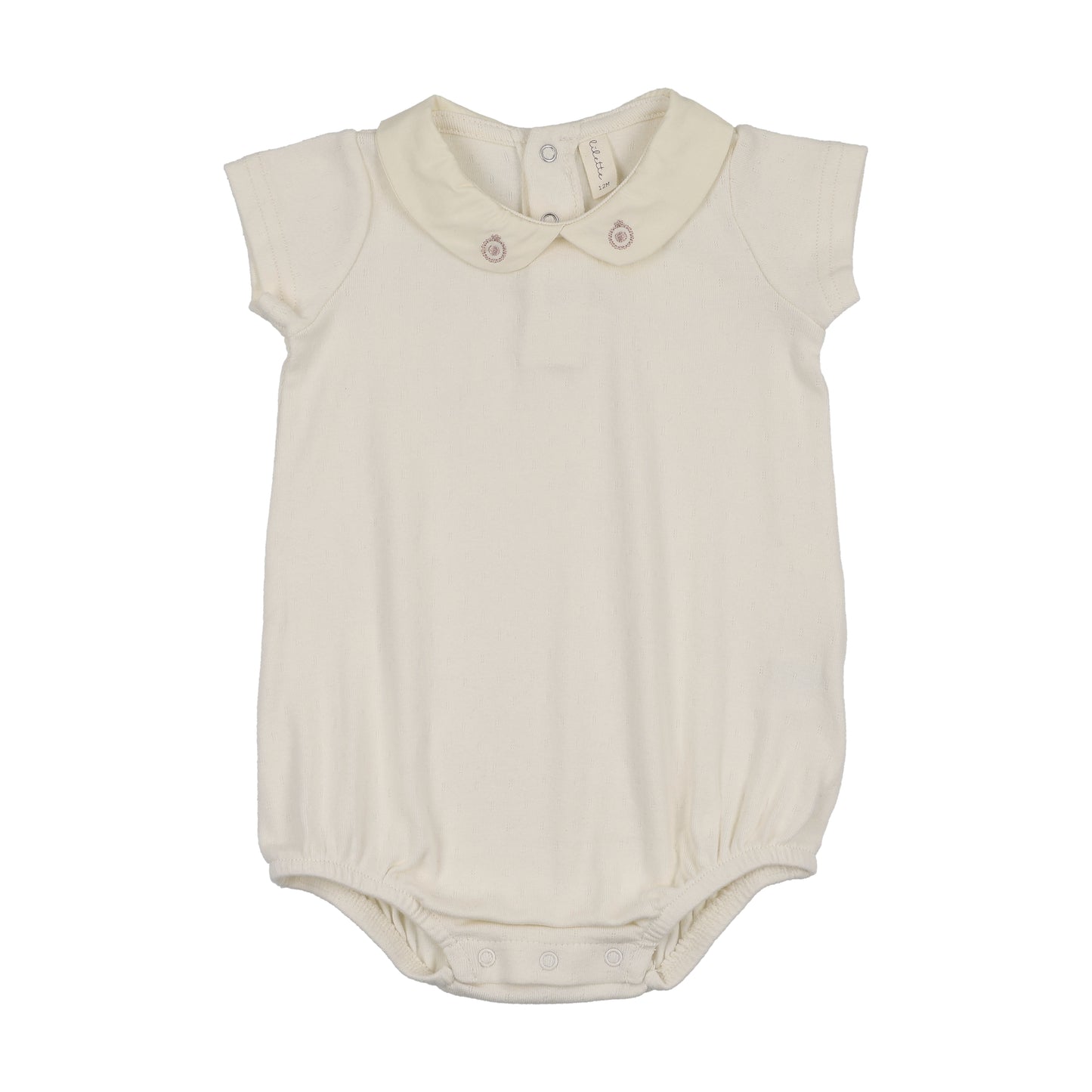 LILETTE CREAM/DUSTY PINK SWEETHEART COLLAR ROMPER