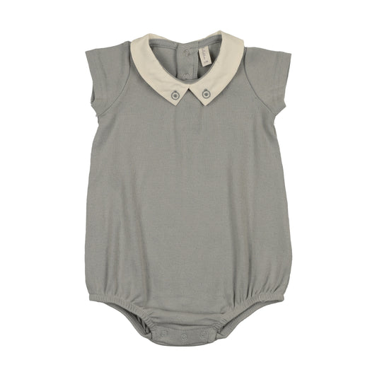 LILETTE LIGHT BLUE SWEETHEART COLLAR ROMPER