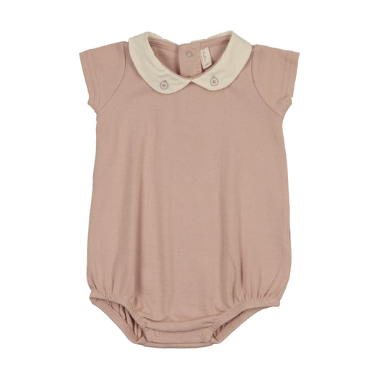 LILETTE DUSTY PINK SWEETHEART COLLAR ROMPER