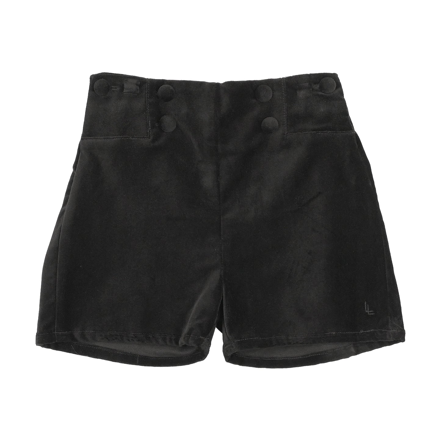 ANALOGIE BLACK VELVET SHORTS