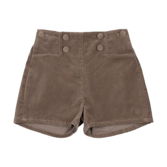 ANALOGIE OATMEAL VELVET SHORTS