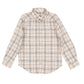 MOTU BEIGE/BROWN PLAID BUTTON SHIRT