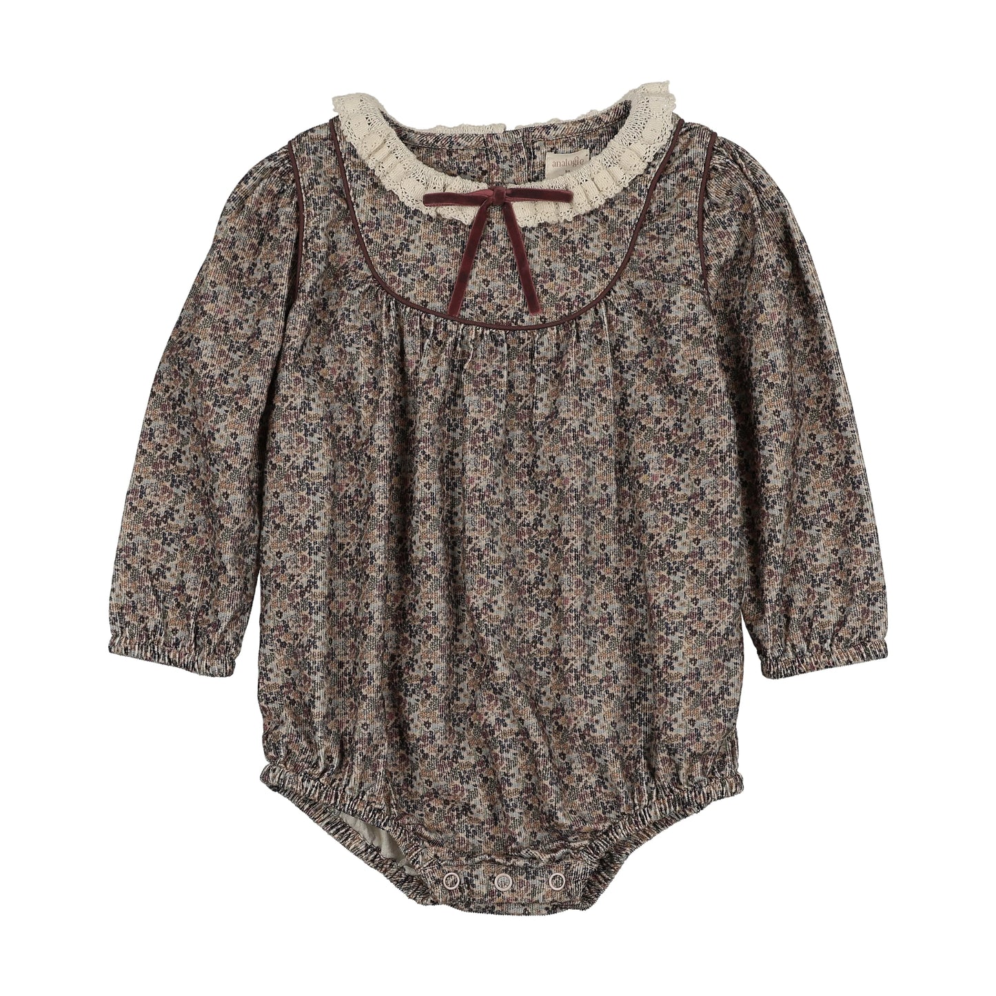 ANALOGIE OXFORD TAN PRIN HOME GARDEN GIRL ROMPER