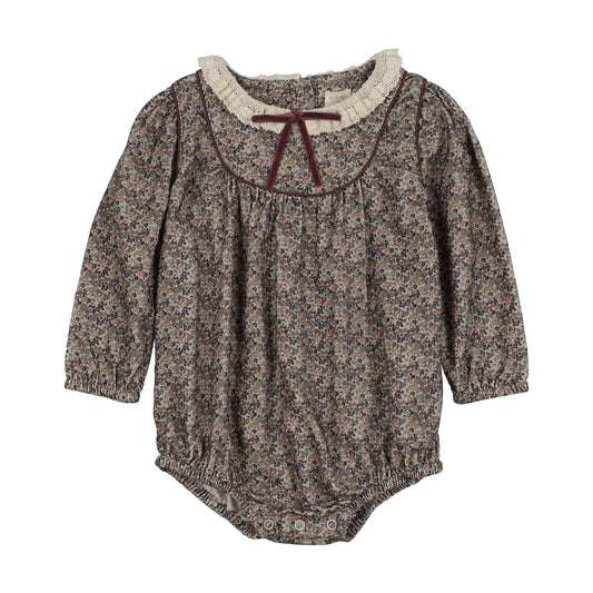 ANALOGIE OXFORD TAN PRIN HOME GARDEN GIRL ROMPER