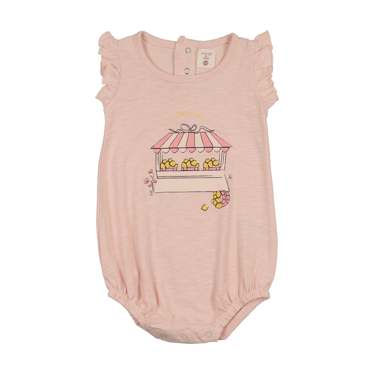 ANALOGIE CLOUD PINK LEMON PRINT ROMPER [FINAL SALE]
