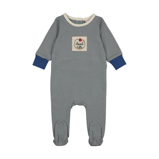 LIL LEGS BLUE COLOR BLOCK FOOTIE