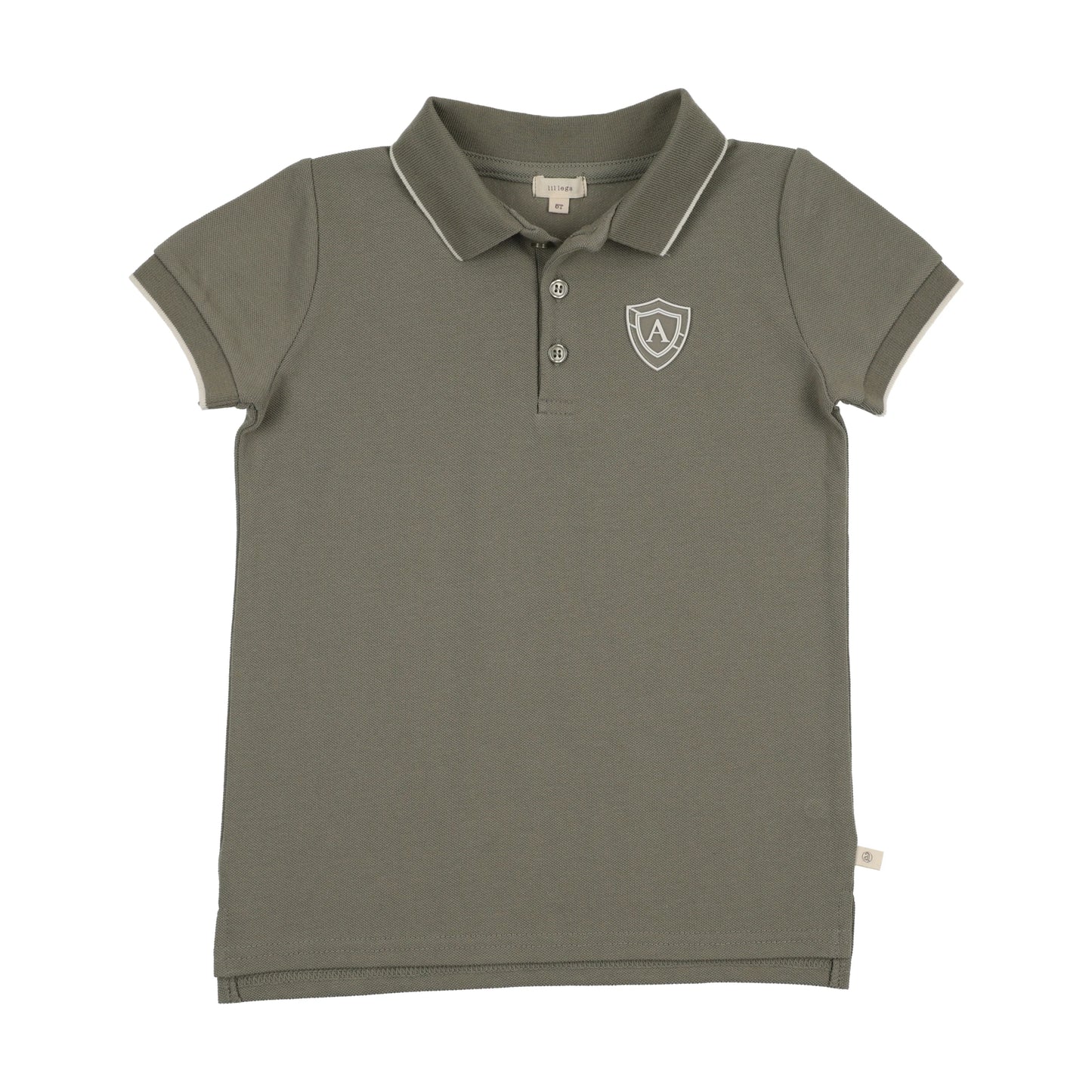 LIL LEGS OLIVE GREEN LOGO SS POLO [FINAL SALE]