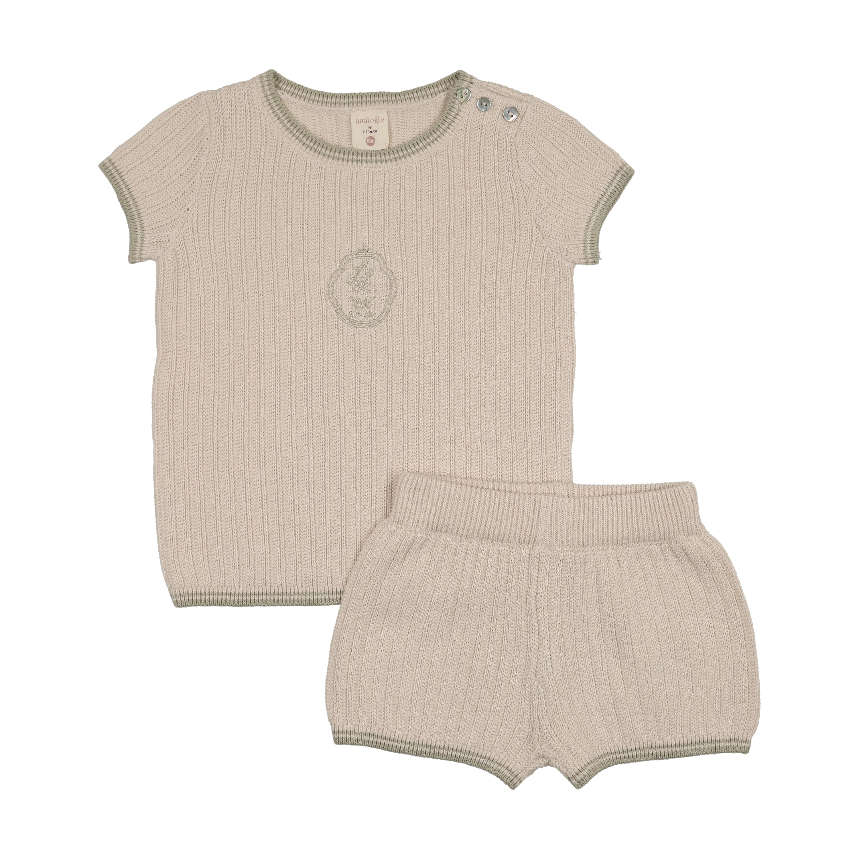 ANALOGIE WHEAT BOYS KNIT EMBLEM SET [FINAL SALE] – Luibelle