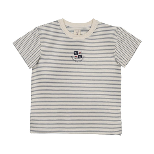 ANALOGIE BLUE STRIPE DENIM CITY SS T-SHIRT