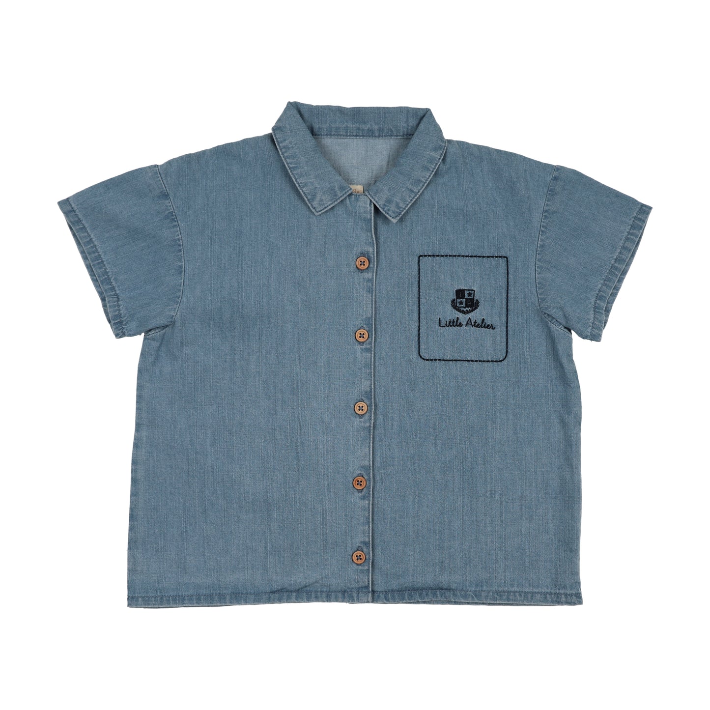 ANALOGIE MID BLUE WASH DENIM CITY SHIRT