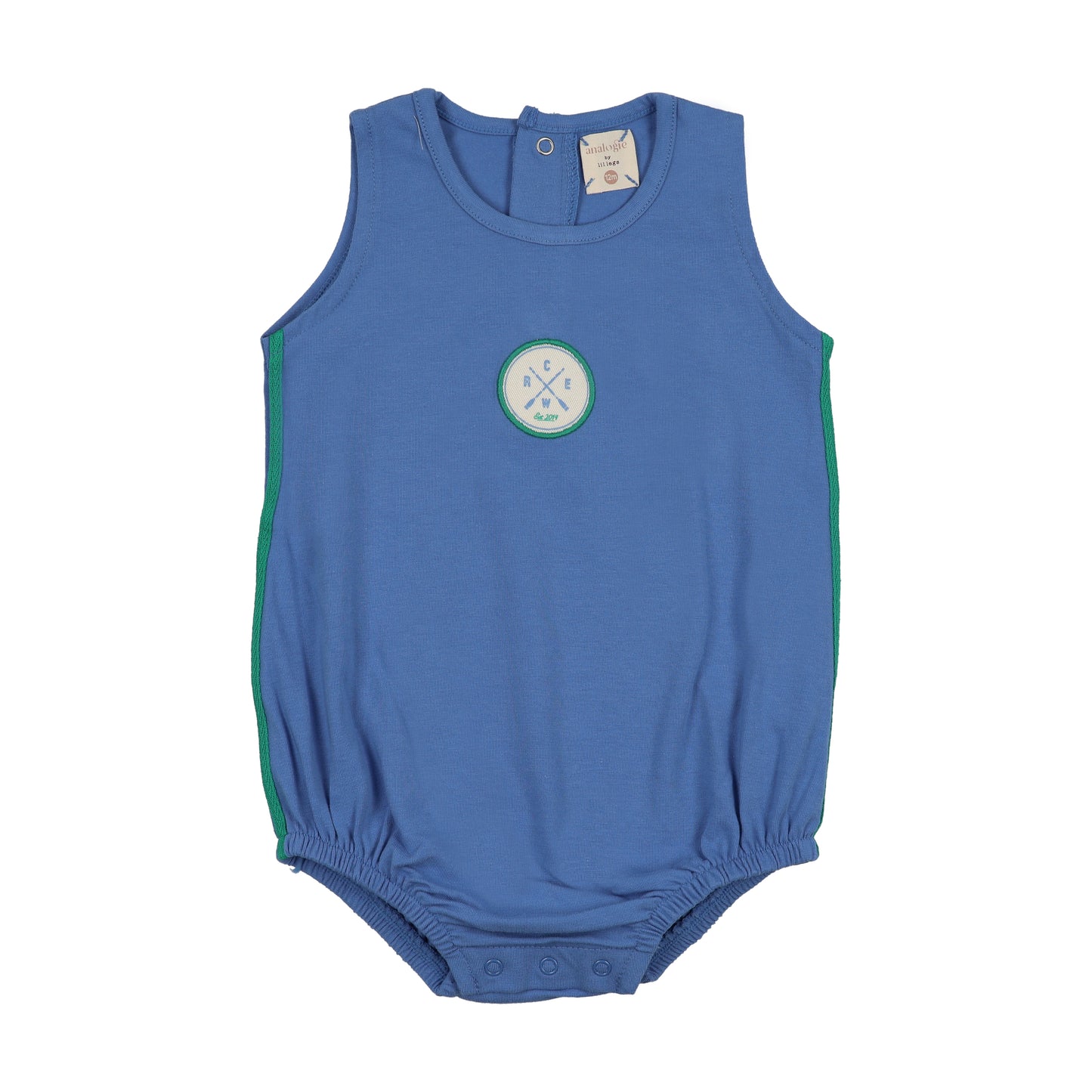 ANALOGIE FRESH BLUE BOATING CREW BUBBLE ROMPER