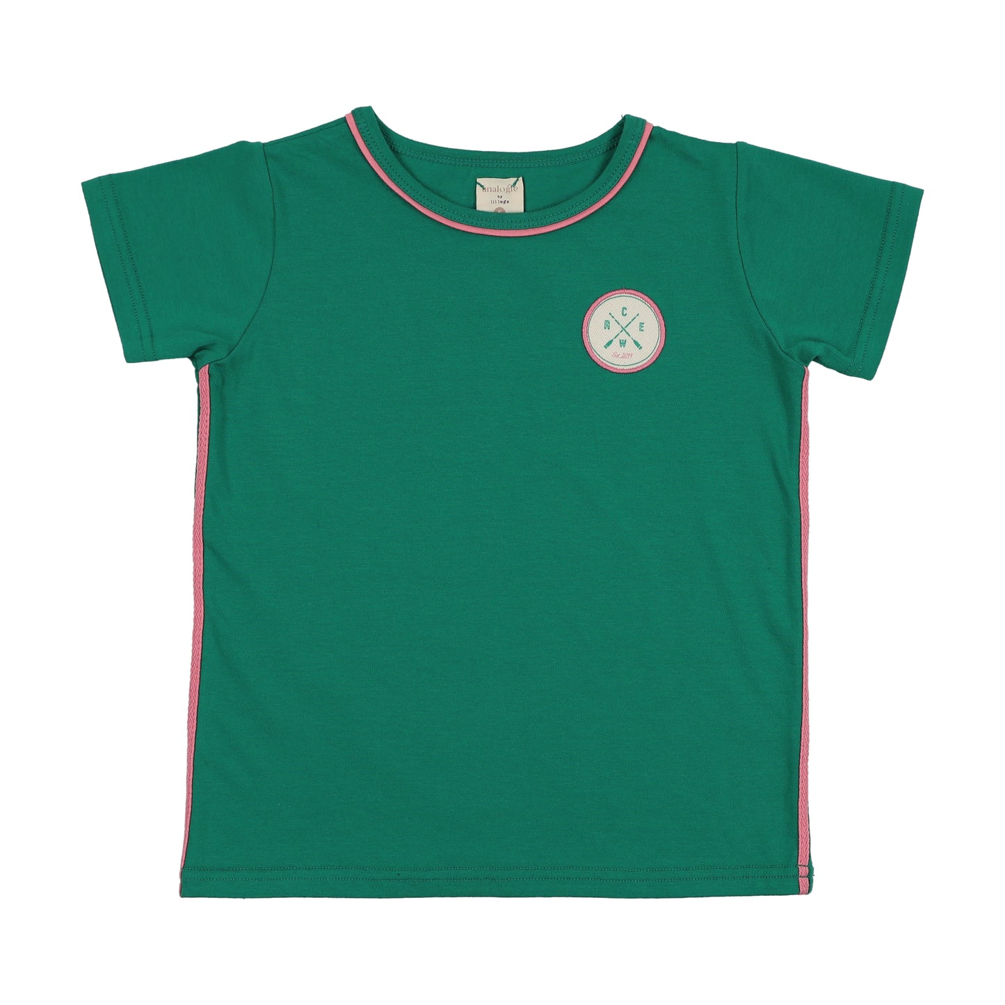ANALOGIE ELECTRIC GREEN BOATING CREW GIRLS SS T-SHIRT