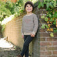 ANALOGIE CREAM/NAVY STRIPE SWEATSHIRT