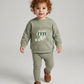 ANALOGIE DRIED GREEN CAFE BOY SWEATSHIRT SET