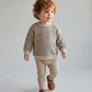 ANALOGIE CREAM/NAVY STRIPE SWEATSHIRT SET