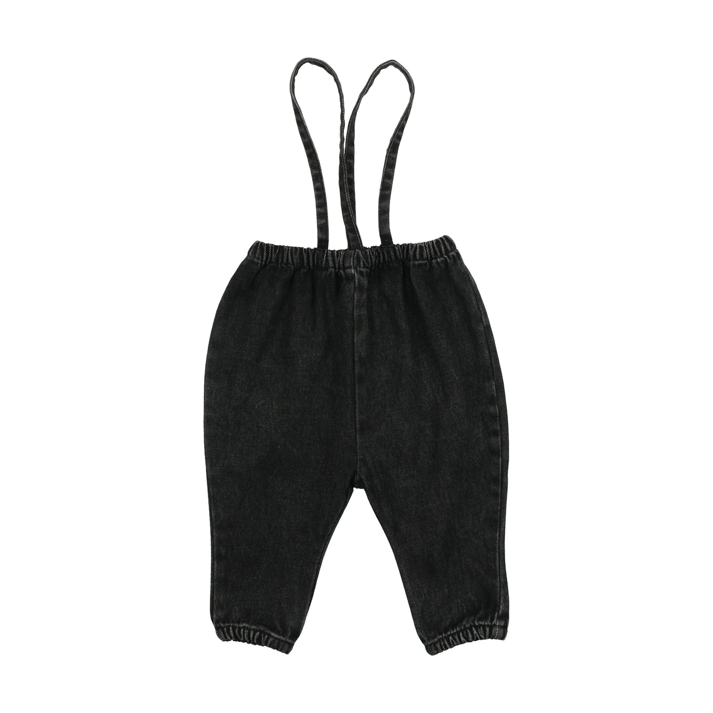 ANALOGIE BLACK WASH BUBBLE SUSPENDER PANTS