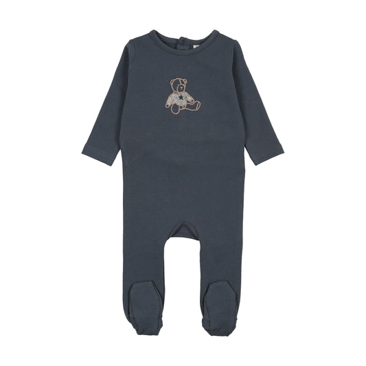 LILETTE OFF NAVY SWEET BEAR FOOTIE